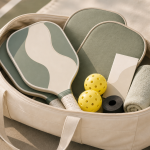 Open LNKR starter set bag with paddles and balls