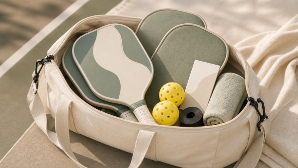 Open LNKR starter set bag with paddles and balls